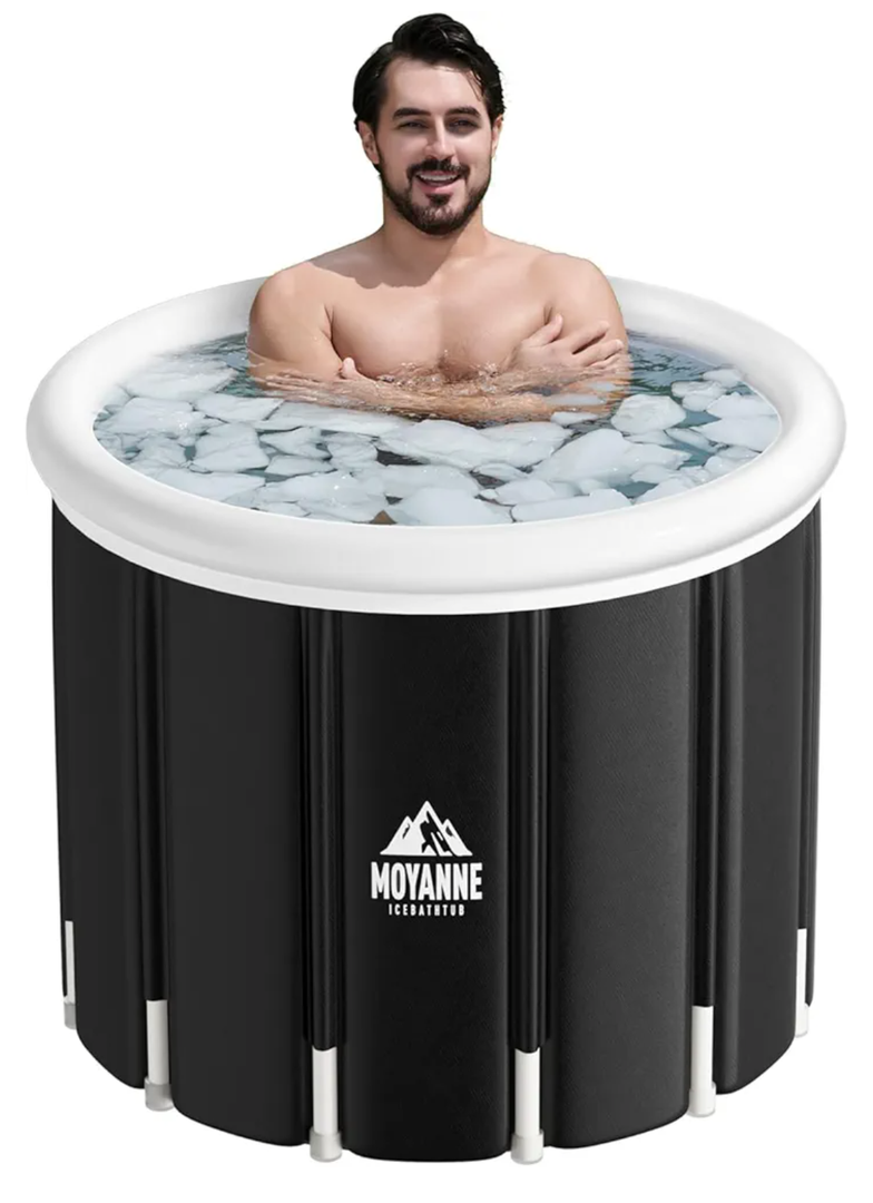 Moyanne Ice Bath Tub,155 Gallons Inflatable Cold Plunge Tub for Athletes' Recovery - Portable Outdoor Polar Pod Recovery Solution,39.3'' x 29.5''