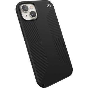 Speck iPhone 15 Plus & iPhone 14 Plus Case - MagSafe Compatible, Drop Protection, Soft Touch Grip - Presidio2 Grip Black
