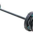 US Weight Barbell Weight Set for Home Gym with 55 padded Bar - Adjustable Weights for Exercise, Lifting, and to Build Muscle (Teal)