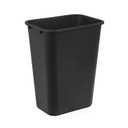 Amazon Basics Trash Can, Rectangular Commercial Office Wastebasket, 10 Gallon (Pack Of 1), Black (Previously AmazonCommercial Brand)