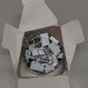 NEEWAY Binder Clips Assorted Sizes, White Binder Clips Set for Office and Home Use - Pack of 100