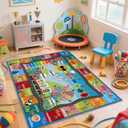 TYKTZXY ABC Rug 63x95inch, Non-Slip Alphabet Carpet, Educational Learning Mat for Preschool Classroom & Playroom