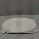 Yesland 2 Pack 16" Porcelain Large Oval Serving Plates, White Oval Serving Platters Dishes for Serving Food, Appetizers, Dessert, Meat, Sushi, Fish, Party