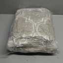 Hutha 8x10 Shag Large Area Rugs for Living Room, Beige and White Modern Super Soft Bedroom Carpet, Moroccan Luxury Geometric Plush Fluffy Rug for Kids Nursery Girls Room Indoor Home Decor