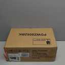 RUSTOWN Fluted Bathroom Wall Cabinet with 2 Doors, 3-Tier Modern Farmhouse Medicine Cabinet, Over The Toilet Storage Cabinet with Adjustable Shelf and Towel Bar (Black, Medium)