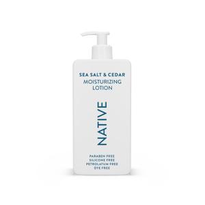 Native Body Lotion Contains Naturally Derived Plant-Based Moisturizers for Women and Men | Restores Dry Skin, Sea Salt & Cedar, 16.5 fl oz
