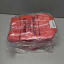 Windyun 50 Pcs Reusable Tote Bag Bulk 8 x 4 x 10 Inch Non Woven Shopping Bag with Handle Christmas Reusable Grocery Gift Tote (Red)