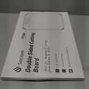 2 in 1 Stainless Steel Cutting Board with Handle Chopping Eating Grilling Biard Cutboard Biard Chtting Cuttingboards Voard Oard Bord Dishwasher Safe 16 x 11 Baords Baord Veg Utting Ultimate (Morandi Orange)