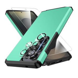 ibvehed for Samsung Galaxy S25 Ultra Phone case with Tempered Glass Screen Protector+Camera lens Protector,for Samsungs S25 Ultra Phone case,Silicone Durable Armor for Samsung Galaxy S25 Ultra case
