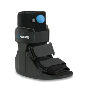 United Ortho Short Air Cam Walker Fracture Boot, Large, Black