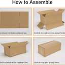 CRUGLA 40 Packs 10x7x3 Shipping Boxes for Small Business, Corrugated Cardboard Boxes Bulk for Shipping, Packing, Mailing