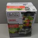 BLACK+DECKER PowerCrush Multi-Function Blender with 6-Cup Glass Jar, 4 Speed Settings, Silver