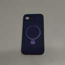 for iPhone 17e / iPhone 16e Case Stand, Slim Liquid Silicone Phone Cases Compatible with MagSafe Magnetic Ring Kickstand Case Full Camera Protection for iPhone 17e / 16e 6.1", Dark Blue