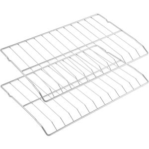 DG75-01001C Oven Rack Replacement for Samsung Range Air Fryer Rack DG75-01001D Gas Electric Stove Oven Parts 304 Stainless Steel Samsung Oven Rack NX60A6511SS NE63A6511SS Oven Accessories 2Pcs