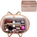 ZTUJO Purse Organizer Insert, Felt Bag Organizer with Metal Zipper, Handbag & Tote Shaper, For Speedy Neverfull Tote, 7 Sizes