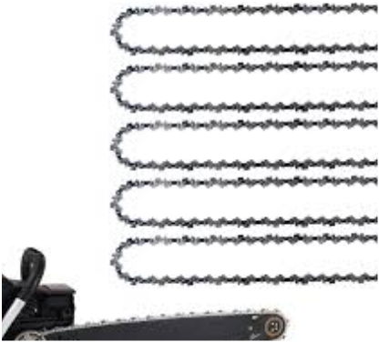 5 Pack Chainsaw Chain 16 Inch 3/8" LP Pitch .043" Gauge 56 Drive Links Fits EGO Power+, DeWalt, Greenworks, Poulan, Craftsman, Echo and more