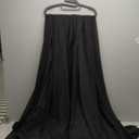 MODFUNS Black Ceiling Drapes Wedding Arch Drapery 5x30ft 4 Panels Chiffon Sheer Curtain Drapes Rustic Fabric for Wedding Party Reception Decoration (60"W x 360"L (Pack of 4))