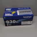 Brother Genuine TN830XL 2PK Black High Yield Printer Toner Cartridge 2-Pack Print up to 3,000 Pages Each(1)