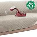Turquoize 100% Waterproof Sofa Covers Couch Cover Sofa Cover for Dogs Couch Protector Triple Non-Slip Sofa Slipcover for 3 Cushion Couch Furniture Protector for Pets, Kids, Dog (Sofa 70", Pale Oak)