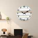 XNM Extra Large Wood Wall Clocks for Living Room Decor 24 Inch