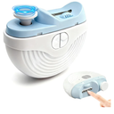 TdulxiaElectric Nail Clipper, 3 Speeds Automatic Nail Clipper for Thin & Thick Nail with 2-in-1 Grinding Heads, LED Light & Nail Scraps Storage, Electric Nail Trimmer for Adults,Seniors and Kids (Blue)