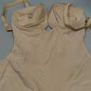 SHAPELLX Tummy Control Shapewear Bodysuit for Women U Plunge Backless Full Body Shaper Shapewear with Built-in Bra M+