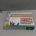 Norberg & Linden Real Waterbrush Set - 48 Watercolor Paint Markers, 1 Refillable Water Brush, Painting Pad - Nylon Tips for Drawing & Calligraphy - Coloring Pens for Professional & Beginner Artists