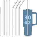 Stainless Steel Replacement Straws for Stanley Adventure Travel Tumbler (6 Straws for 30oz)