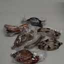 Obeoby 8 PCS Flat Hair Clips for Women, 2 Styles French Flat Claw Clips Hair Accessories Large Medium Barrettes (Tortoiseshell Coffee Black)