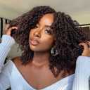 8 Packs Yanky Twist Crochet Hair Pre-looped Crochet Braids for Black Women 10 Inch Spring Mini Twist Hair Extensions Synthetic Braiding Hair(4#)