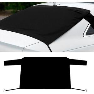Car Rear Windshield Snow Ice Cover, Oxford Waterproof Auto Sun Shade, 57''  35'' Vehicle Windproof Protect Cover, Winter Frost Automotive Exterior Accessories for SUV, Sedan, Truck (Rear)