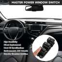 Front Left Driver Side Master Power Window Switch - Compatible for Toyota C-HR 2019-2020 4 Cyl 2.0L, for Toyota Camry - Replace Part 84040-06070, 8404033170