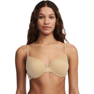 Chantelle Women's Basic Invisible Smooth T-Shirt Bra (32F, Beige)
