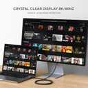 Satechi USB C Thunderbolt 4 (3.2ft/1m), USBC to USB-C Cable, Supports 8K Display, 40Gbps Data Transfer, 240W PD Charging, for iPhone 17, MacBook M5/M4, iPad (Intel Thunderbolt Certified)