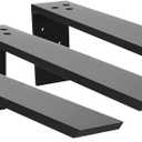 Countertop Support Bracket 4 Pack Heavy Duty Granite Hidden Forward L Shelf Bracket 16" x 6" x 2 1/ 2" Metal Corbels for Quartz/ Wood/ Concret/ Laminate Countertops