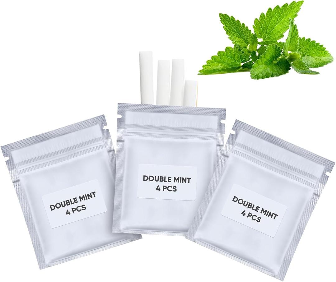 Double Mint,3 Packs,to Help Break Bad Habits Naturally | 12 Cores Total