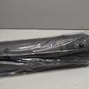 ForPro Full Round Bolster Pillow, Black, Oil and Stain-Resistant, for Massage and Yoga, 6 R x 26 L