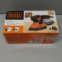 BLACK+DECKER Detail Sander, 1.2 Amp, 16,000 OPM, Compact Design, 3-Position Grip for Comfort, Includes Dust Collector, Corded (BDEMS600)