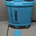 Battery Powered Backpack Sprayer 4 Gallon, 0-100 PSI Adjustable Pressure Sprayer Compatible with Makita 18V Battery, Electric Sprayer with Wand, 5 Nozzles, 2.6Ah Battery&Charger Included