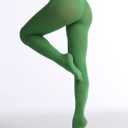 EVERSWE Women's 80 Den Soft Opaque Tights, Women's Tights (Green)