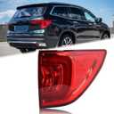 Right Passenger Side LED Outer Tail Light Fit for 2016 2017 2018 Honda Pilot Rear Brake Lamp RH HO2805107 33500TG7A01 HD668-B000R P24243CAPA