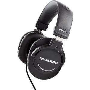 M-Audio HDH40  Over Ear Studio Headphones with Closed Back Design, Flexible Headband and 2.7m Cable for Studio Monitoring, Podcasting and Recording - Black