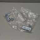 Closet Doors Bifold Door Hardware - 2 Pack Sliding Door Hardware Bi Folding Door Hardware Barn Pocket Repair Kits Includes Top and Bottom Brackets, Pivots with Guide Wheel for 1" to 1-3/8" Thick Doors