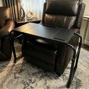 Overbed Bedside Table Over The Bed Table with Wheels Height Adjustable Medical Tilt Top Hospital Bed Table Laptop Standing Lap Desk Cart Table Stand for Bed Hospital Home Office Use Bed Trays Desk, 1 Count