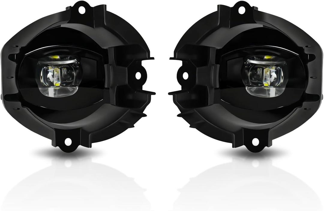 LED Fog Lights Compatible with 2006 2007 2008 Toyota RAV4,Fog lights Replacement Assembly,Front Driving Fog Lamps Kits with Wiring Harness Switch,Clear Lens
