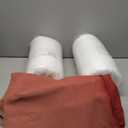 Waterproof Outdoor Chair Cushions 24x24, Memory Foam Outdoor Cushions for Patio Furniture with Removable Cover, Deep Seat Cushions for Outdoor Furniture with Ties and Handle, Burgundy