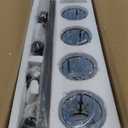 Black Crystal Bathroom Vanity Lights, Modern 4-Lights Bathroom Lighting Fixtures Over Mirror, Crystal Wall Lighting with Round Shade