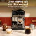 Ninja Luxe™ Café Mini | Espresso Machine & Drip Coffee | Built-in Burr Grinder, Precision Scale & Manual Steam Wand | Lattes, Cappuccinos & More | Stainless Steel | ES301