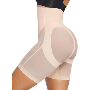 SHAPELLX Shapewear for Women Tummy Control High Waist Shaping Butt Lifting Shorts Seamless Slimmer Women's Body Shaper Panties, Size Medium