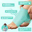 3 Pairs Fuzzy Moisturizing Heel Socks for Dry Cracked Feet Women, Cracked Heel Repair, Cracked Heel & Dry Foot Treatment (Mint Green)
